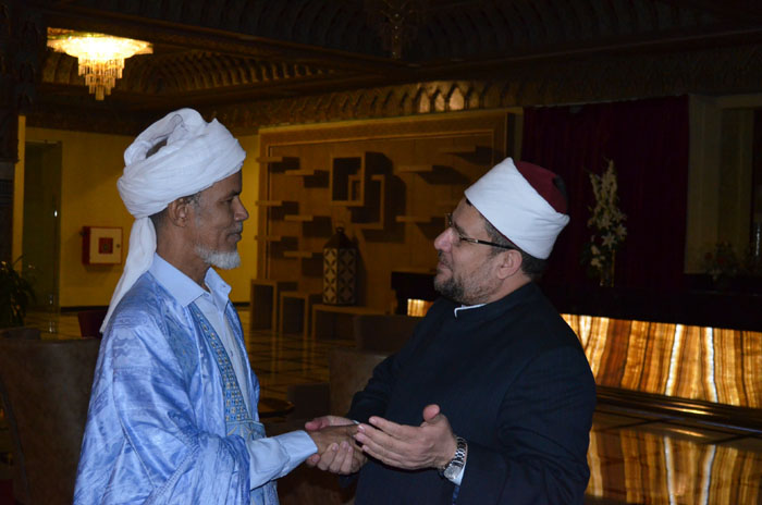 وزير الأوقاف المصري والشيخ محمد النحوي من علماء موريتانيا